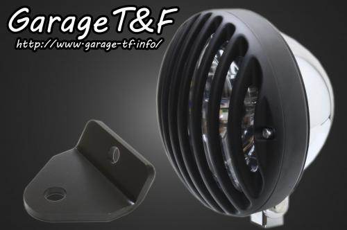 Garage T&F ガレージ 5.75インチバードゲージヘッドライト＆ライトステー(タイプH)キット マグナフィフティー HONDA ホンダ ヘッドライト 灯火類 電装系 ヘッドライト：メッキ仕上げ / バードケージカバー：ブラック仕上げ