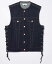 KADOYA カドヤ SOLID BIKER VEST [K’S LEATHER＆K’S PRODUCT]