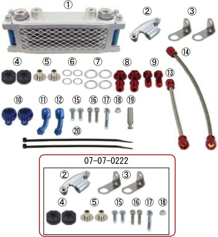 SP武川 SPタケガワ 【補修部品】オイルクーラーブラケット KSR SuperHead 4Valve +R専用 KAWASAKI カワサキ オイルクーラー 冷却関連 エンジン