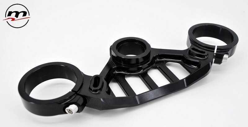 Melotti メロッティー Top Yoke Race Silver トップブリッジ ハンドル周辺パーツ ...