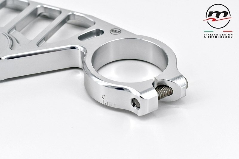 Melotti メロッティー Top Yoke Race Silver トップブリッジ ハンドル周辺パーツ ...