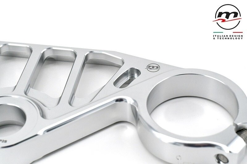 Melotti メロッティー Top Yoke Race Silver トップブリッジ ハンドル周辺パーツ ...