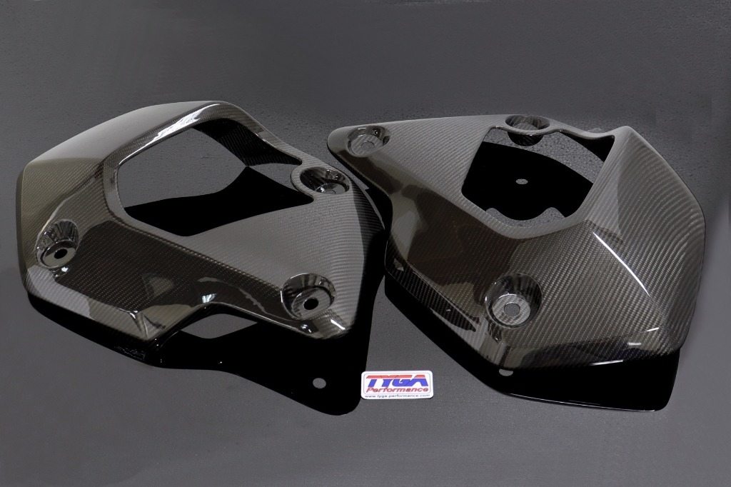 TYGA PERFORMANCE タイガパフォーマンス シュラウドカバー カーボン製 ペア グロム125 MSX125 GROM HONDA ホンダ ラジエーター 冷却関連 エンジン