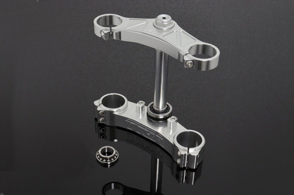TYGA PERFORMANCE タイガパフォーマンス トリプルツリー CNC 3D シルバー NC35 Forks to fit NSR250 MC..