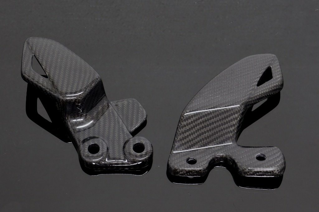 TYGA PERFORMANCE タイガパフォーマンス Heel Guard，Pair，Carbon，Aprilia RS-125 (2007-2012) RS125 APRILIA アプリリア