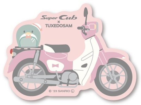 Honda Official Licensed Product ホンダオフィシャルプロダクト はぴだんぶい×Super Cub ダイカットステッカー タキシードサム スーパーカブ50 スーパーカブ110 HONDA ホンダ HONDA ホンダ