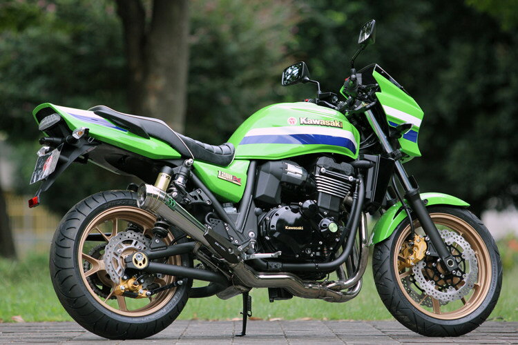 Other - K’s-STYLE ケイズスタイル POWER BOX (パワーボックス) スリップオンマフラー ZRX1200DAEG KAWASAKI カワサキ マフラー サイレンサータイプ：ステンレス / エンブレムカラー：Ks-STYLEオリジナルデザイン