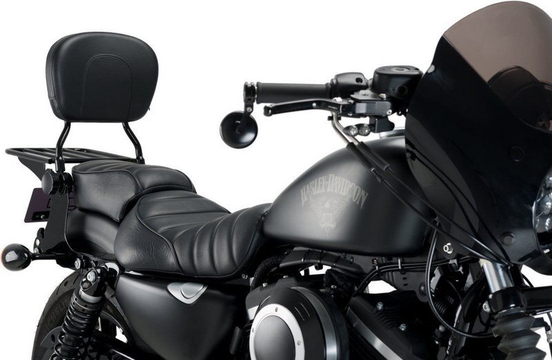 CUSTOM ACCES カスタムアクセス Sissybar Luxus Sportster Model Black SPORTSTER 1200CUSTOM FORTYEIGHT HARLEY-DAVIDSON ハーレーダビッドソン バックレスト 外装