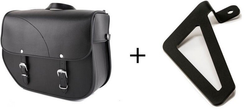 CUSTOM ACCES カスタムアクセス Sant Louis Right Leather Saddlebag ＋ Universal Support，Black CBR1000F VT1300CX AMERICA HONDA ホンダ TRIUMPH トライアンフ サイドバッグ 車体用バッグ・ケース