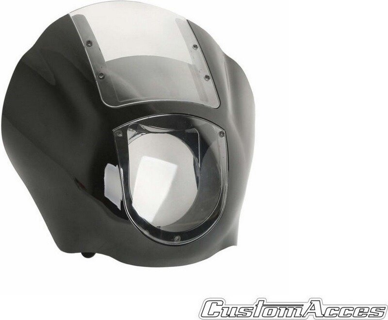 CUSTOM ACCES カスタムアクセス SEMI FAIRING JAX MODEL HARLEY DAVIDSON DYNA C／CLEAR ビキニカウル カウル関連 外装