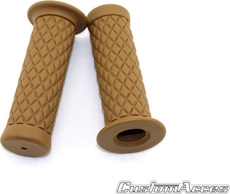 CUSTOM ACCES カスタムアクセス Fast Line Grips，Yellow VT750S HONDA ホンダ グリップ ハンドル