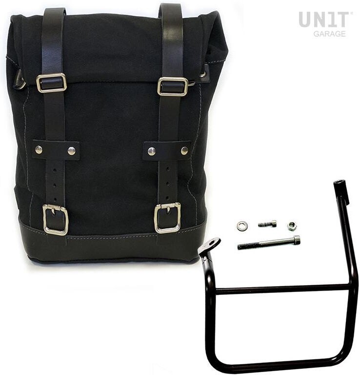 ■詳細説明Article Number：U001-2253SXSide pannier with Left subframeSide pannier made by hand in Italy in top quality waterproofwaxedcanvas.Simple and pure with beautiful details in 3mm thick leather trim.Itattaches easily to our sub frame with the quick releasesystemCod.U000 already installed on the back of the bag. Withtheincluded key the quick release system can be closed， lockingthebag to the frame. It is big enough to easily fit a 15' laptop，andis equipped with a large zipped pocket on the front for easyaccessto your phone and documents.Colours：Beige waterproof waxed canvas with Brown leather trim.Green waterproof waxed canvas with Brown leather trim.Black waterproof waxed canvas with Brown leather trim.Black waterproof waxed canvas with Black leather trim.height 32 cm， extendable in height up to 45 cm， width 24 cm depth13cm.10L - 14L1，95kgFrame made of steel treated with a matt black epoxy.It is mounted on the left side of the bike. Specially designedtointegrate seamlessly with the rest of the bike. Ready to hostourquick release system， beautiful and minimal even when the bagisnot mounted. It comes complete with screws and can bemountedeasily on the bike in the original configuration， with orwithoutpassenger frame. All accessories are compatible with eachotherexcept when specified otherwise.It can be used comfortably with the passenger on board.NB： Compatible with： CaballeroIn order to offer you the best we constantly improve ourproductdetails. The images may refer to a previous version.■注意点※取扱説明書が付属する場合は、外国語となります。※輸入商材の為、納期が遅れる場合がございます。あらかじめご了承ください。※メーカー都合により商品の仕様変更がある場合がございます。ご了承ください。　※画像はイメージです。