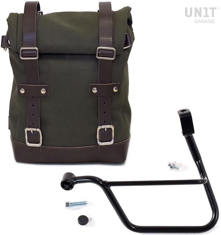 UNIT GARAGE ユニットガレージ Unit Garage Side Pannier Canvas + Left Subframe Triumph T100 (2017 ..