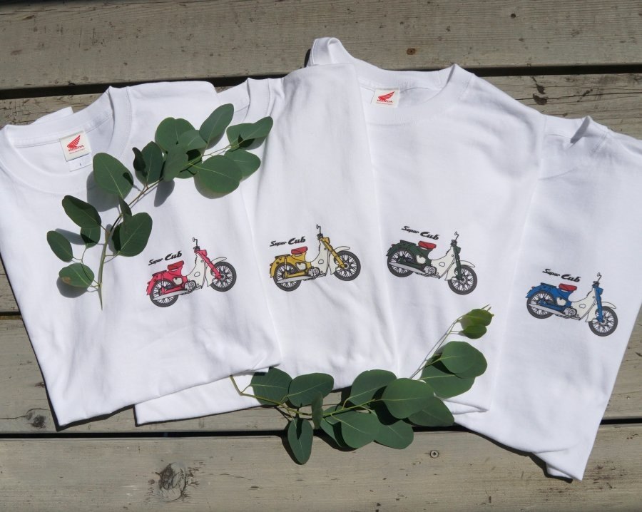 Honda Official Licensed Product ホンダオフィシャルプロダクト スーパーカブワンポイントTシャツ スーパーカブC100 スーパーカブ50 スーパーカブC105 HONDA ホンダ Tシャツ アパレル