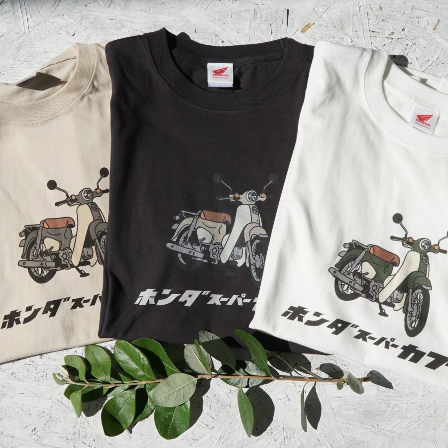Honda Official Licensed Product ホンダオフィシャルプロダクト レトロスーパーカブプリントTシャツ スーパーカブ50 スーパーカブ110 HONDA ホンダ Tシャツ アパレル