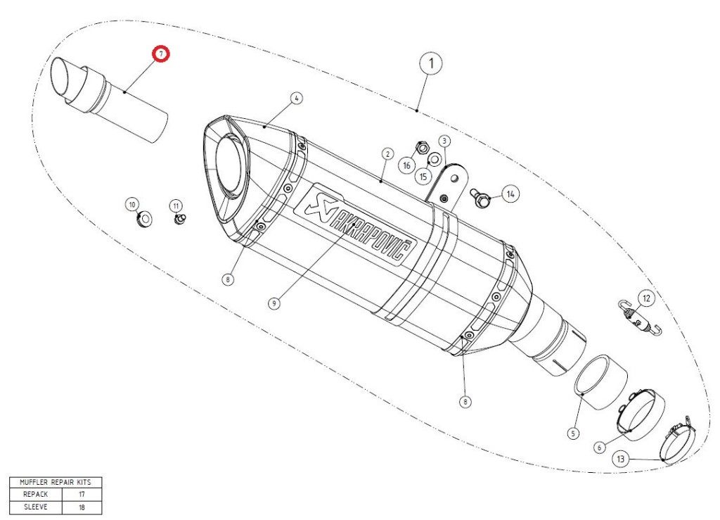 AKRAPOVIC ݥӥå ڥڥѡġV-TUV081 insert SS GSX-R1000 SUZUKI 