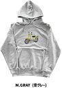 Honda Official Licensed Product ホンダオフィシャルプロダクト 裏毛SCイラストタッチスーパーカブパーカ スーパーカブ50 スーパーカブ110 HONDA ホンダ カジュアルパーカー・フーディー・スウェット アパレル