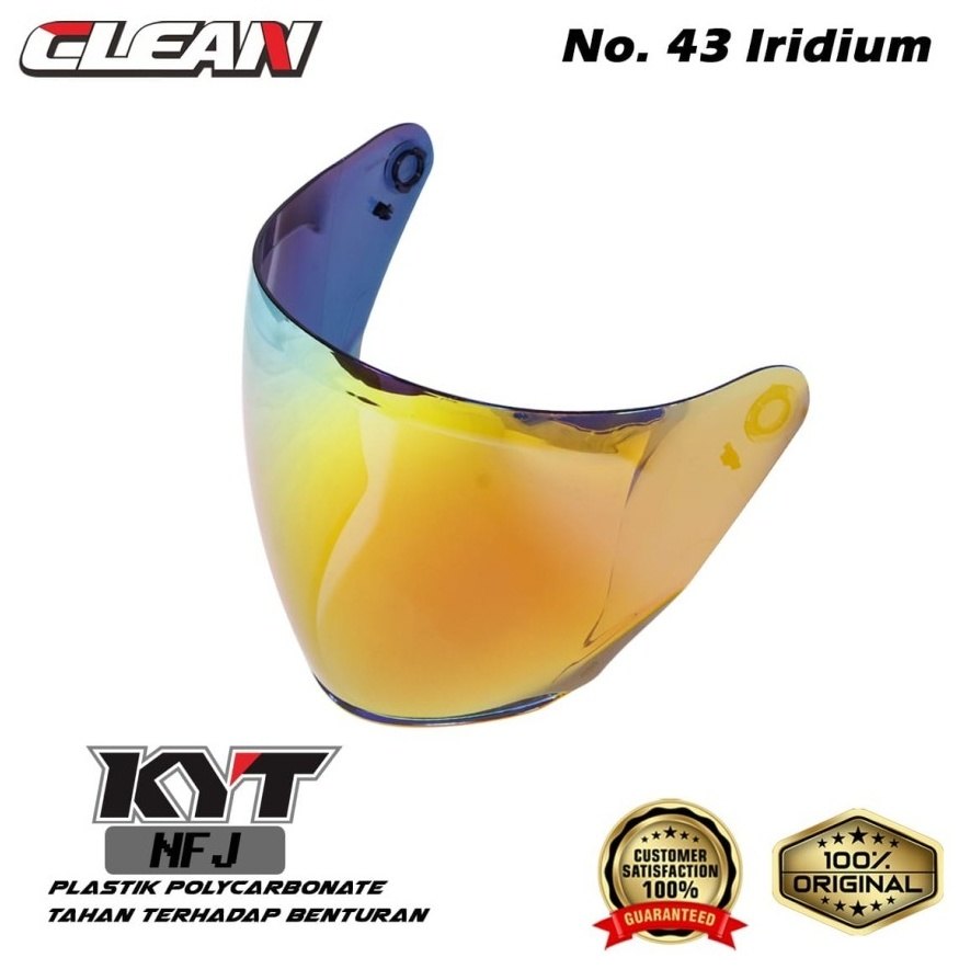 Clean クリーン Helmet Visor Iridium No.43 NFJ ヘルメットシールド ヘルメット