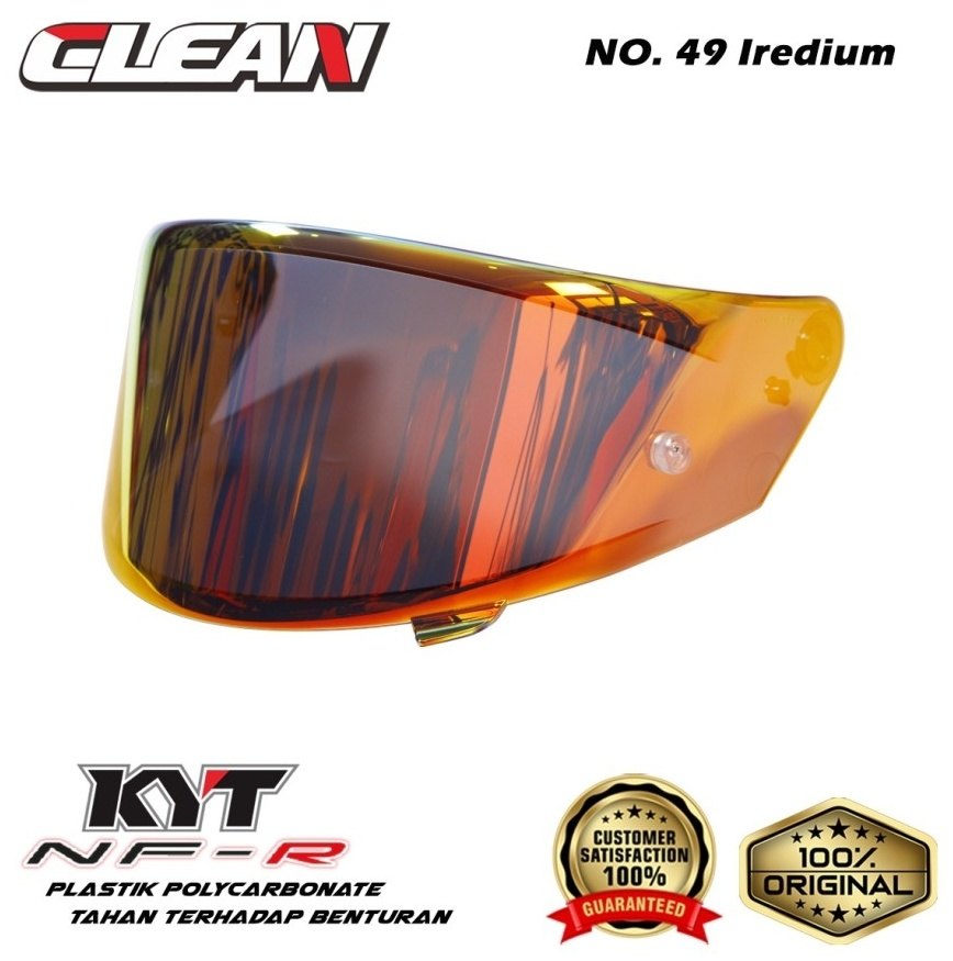 Clean N[ Helmet Visor Iridium No.49 NF-R NZ-Race NX-Race