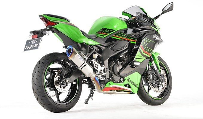r’s gear アールズギア GPスペック フルエキゾースト マフラー NINJA ZX-25R SE KRT EDITION KAWASAKI カワサキ フルエキゾーストマフラー サイレンサーカラー：チタンポリッシュ