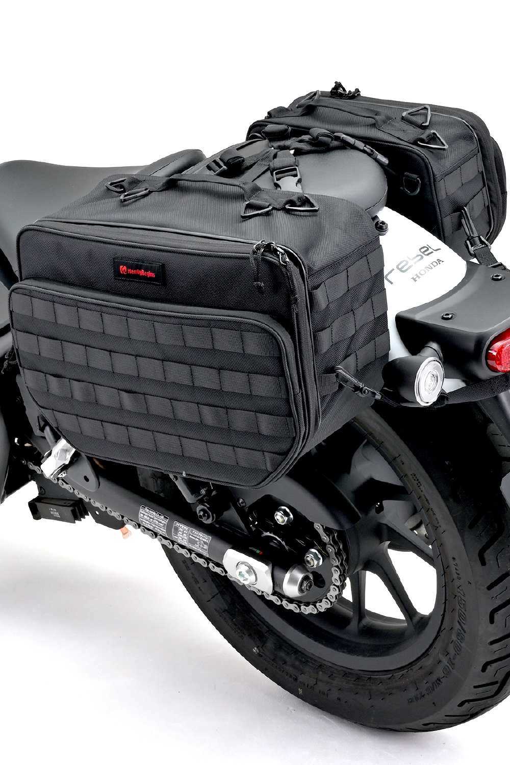 HenlyBegins ヘンリービギンズ DHS-44 振り分けサイドバッグ 27L(9L+18L) サイドバッグ 車体用バッグ・ケース