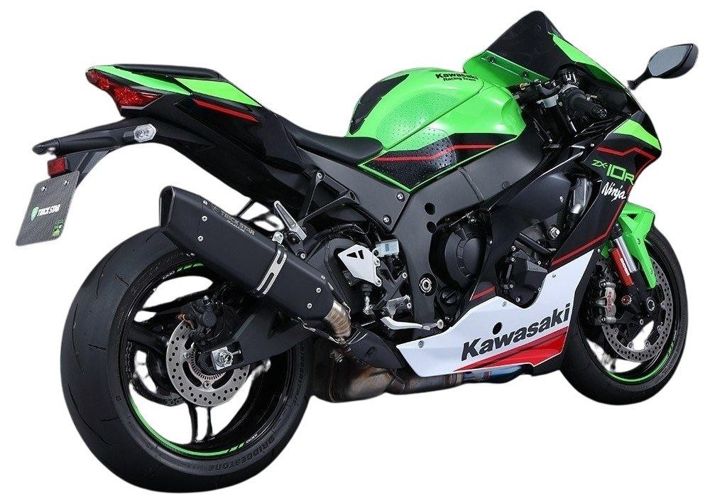 TRICKSTAR トリックスター スリップオンマフラー IKAZUCHI(イカヅチ) 政府認証 ZX-10R KAWASAKI カワサキ サイレンサータイプ：ブラックエディション