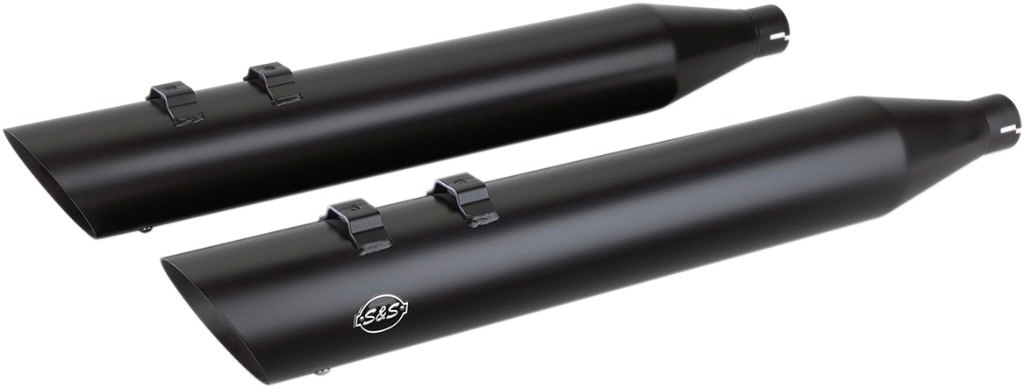 S&S CYCLE ɥ  Slash Cut åץޥե顼 COLORBlack (Ceramic FINISH)Black END CAP (Ceramic FINISH) [1801-1210]