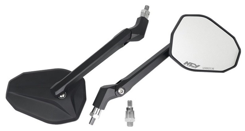 NCY エヌシーワイ CNC POLYGON Bar-end Mirror N1153151 バーエンドミラー ハンドル