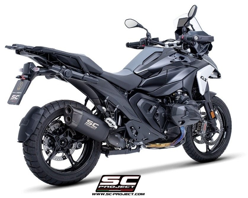 SC-PROJECT SCプロジェクト アドベンチャーR スリップオンサイレンサー【公道走行可】 R 1300 GS BMW BMW スリップオンマフラー 本体材質：チタン (マットブラック塗装)