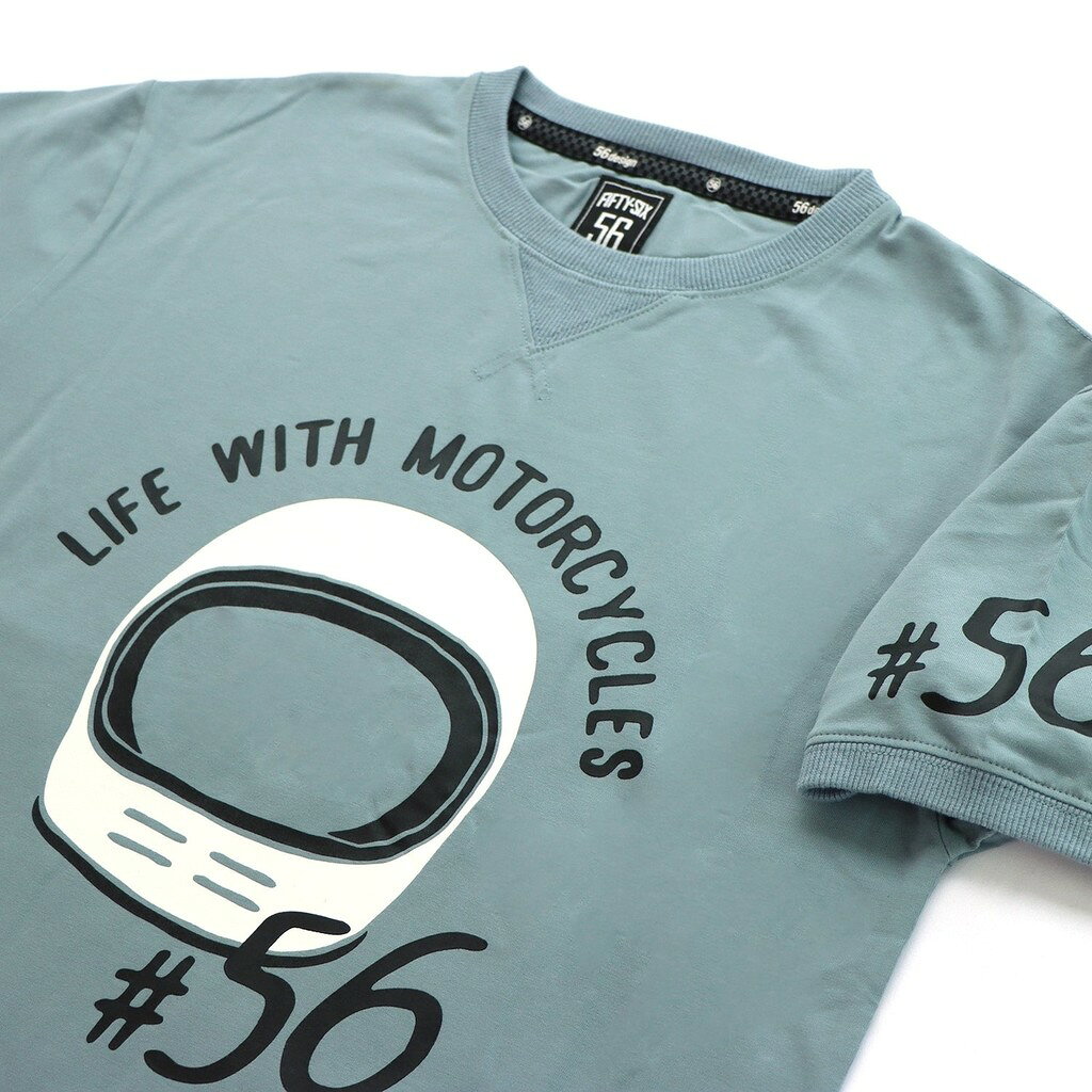 56design 56デザイン CLASSIC HELMETS Big Silhouette Tee Tシャツ アパレル