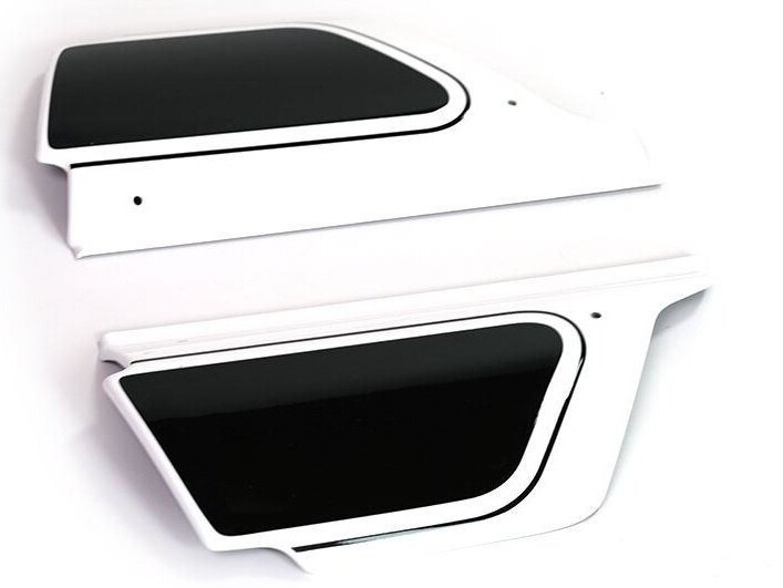 UNIT GARAGE ユニットガレージ Unit Garage SIDE DUCATI KITS FUORILUOGO FOR LOW MUFFLER， White-Black | 2708-White-Black サイドカウル・サイドカバー カウル関連 外装