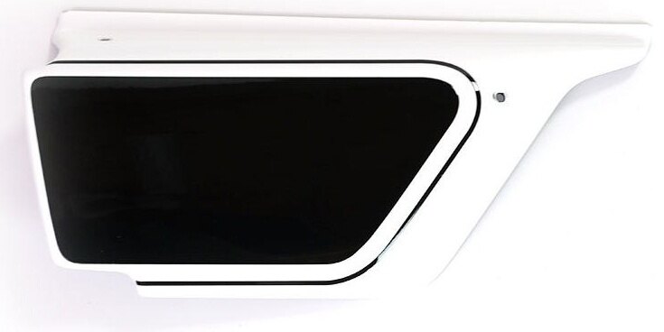 UNIT GARAGE ユニットガレージ Unit Garage RIGHT SIDE PANEL FOR HIGH SILENCER， White-Black | 2710-White-Black ニーグリップパッド タンク関連 外装