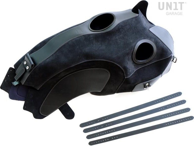 UNIT GARAGE ユニットガレージ Unit Garage Tank cover in waxed suede， JetBlack | 2021_JetBlack タンクカバー タンク関連 外装