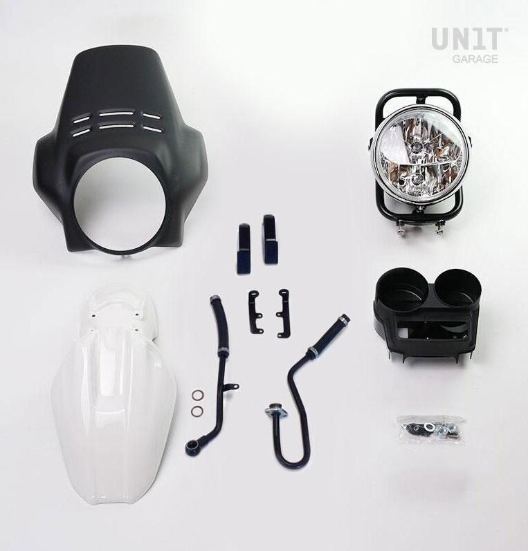 UNIT GARAGE ��˥åȥ��졼�� Unit Garage Kit front headlight PRO FENOUIL R1150GS - R1150 ADV�� Matt black+Alpinewhite | 1550-Matt-black+Alpinewhite �إåɥ饤�� ������ ������