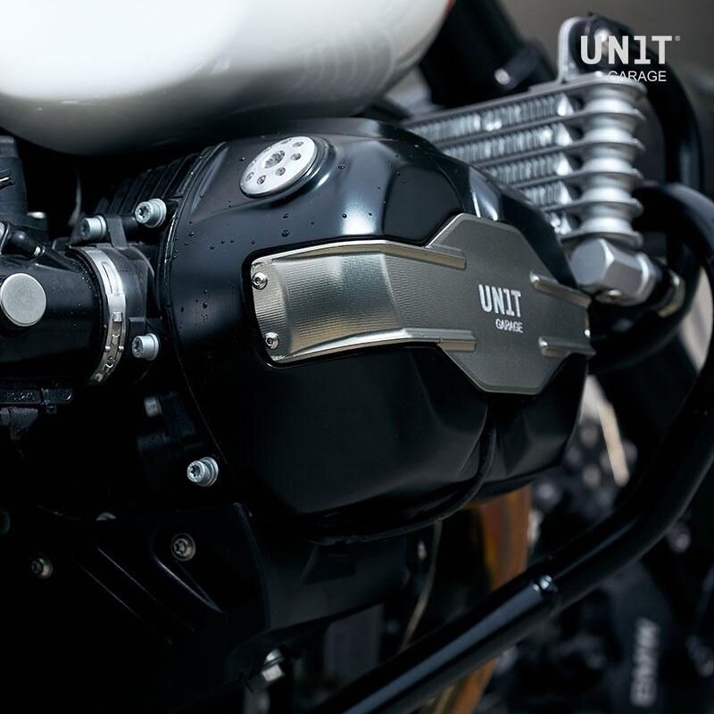 UNIT GARAGE ユニットガレージ Unit Garage Pair of Unitgarage valve covers， Dark silver | 1639BL+1680-Dark-silver エンジンガード フレーム