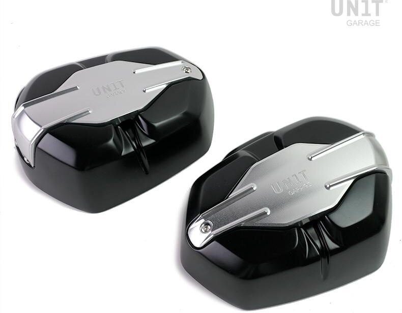 UNIT GARAGE ユニットガレージ Unit Garage Pair of Unitgarage valve covers， Silver | 1639BL+1680-Silver エンジンガード フレーム