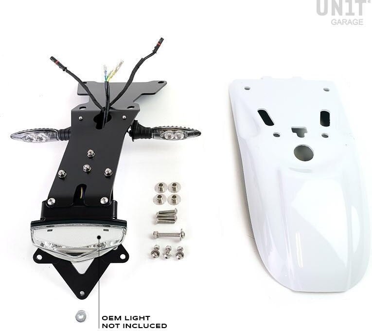 UNIT GARAGE ��˥åȥ��졼�� Unit Garage Rear fender with license plate kit for the original headlight�� Unpainted | 1651+1694-Unpainted �ե�������쥹���å� �ե��������Ϣ ����