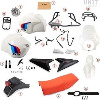 UNIT GARAGE ユニットガレージ Unit Garage R120 G/S Kit | 1222 R1200GS BMW フルカウル・外装セット カウル関連 外装