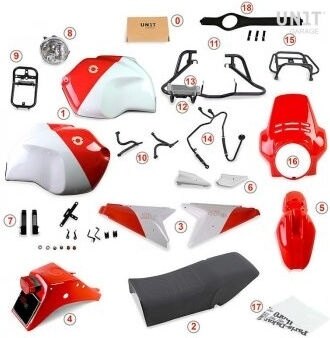 UNIT GARAGE ユニットガレージ Unit Garage Kit R120 G/S GR86 | 1224 R1200GS BMW フルカウル・外装セット カウル関連 外装