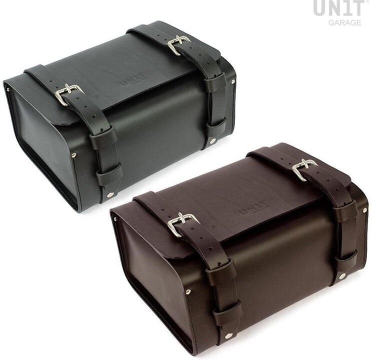 UNIT GARAGE ユニットガレージ Unit Garage Rear Luggage Bag in grain leather ni...