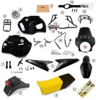 UNIT GARAGE ユニットガレージ Unit Garage Kit R120 G/S 40th (2004-2012) | 1249BY R1200GS BMW フルカウル・外装セット カウル関連 外装