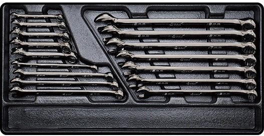 DEEN ディーン コンビ混合16pcセット ミリ（コンビネーションレンチ） コンビネーションレンチ ハンドツール