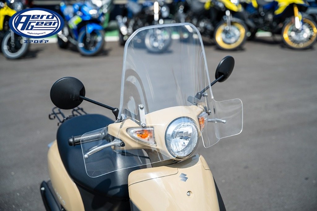 AERO GEAR エアロギア エアロロングスクリーン レッツ レッツG SUZUKI スズキ スクリーン 外装