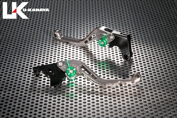 U-KANAYA ユーカナヤ スタンダードタイプ アルミビレットレバーセット Z900 KAWASAKI カワサキ KAWASAKI カワサキ レバーカラー：チタンカラー / アジャスターカラー：チタンカラー / レバータイプ：ショート（レバー部全長：約143mm）