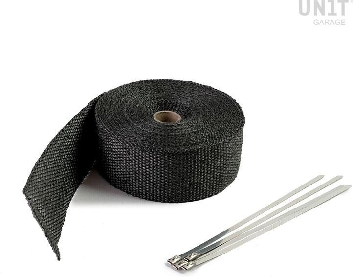 UNIT GARAGE ユニットガレージ Unit Garage Exhaust heat wrap， Black | U080-Black マフラーバンテージ マフラー