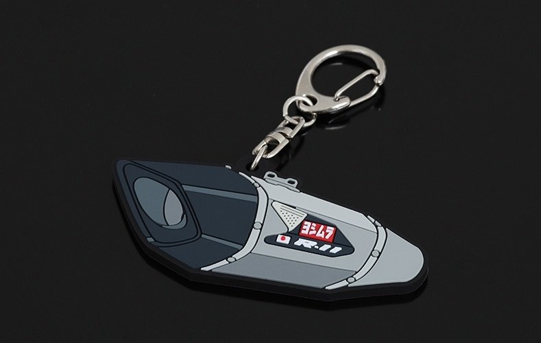 YOSHIMURA ヨシムラ サイレンサー型ラバーキーホルダー キーホルダー バイク関連グッズ