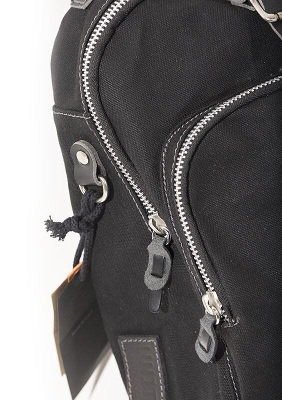 UNIT GARAGE ユニットガレージ Unit Garage TANK PANNIER IN CANVAS， Black-Black...