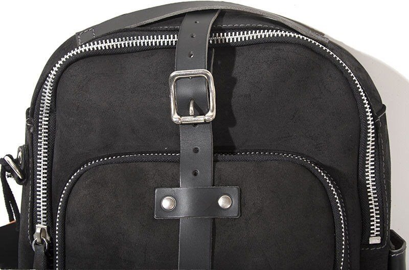 UNIT GARAGE ��˥åȥ��졼�� Unit Garage TANK PANNIER IN WAXED SUEDE�� JetBlack | U033-JetBlack ���󥯥Хå� �����ѥХå���������