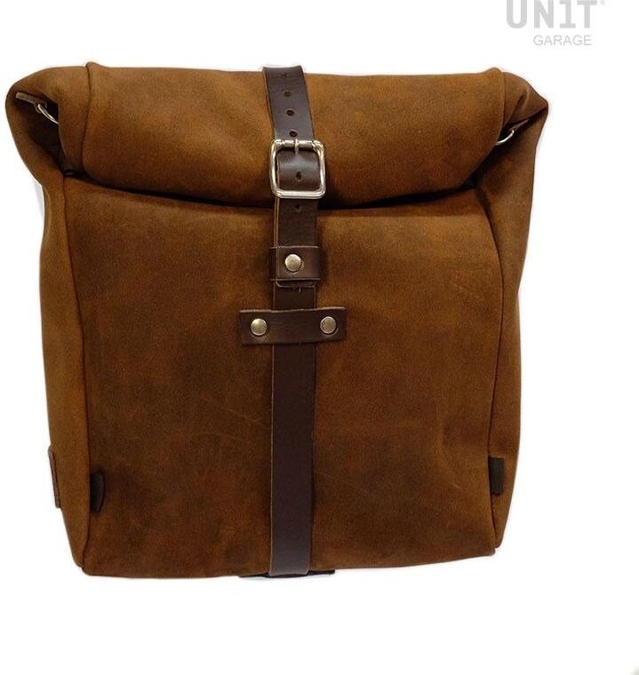 UNIT GARAGE ユニットガレージ Unit Garage Gobi Waxed suede side pannier， Colo...
