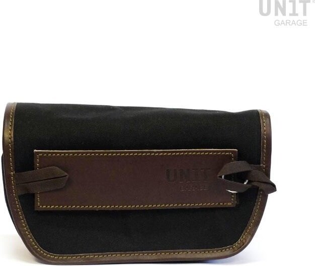UNIT GARAGE ユニットガレージ Unit Garage Sahara Canvas handlebar bag， Black/...